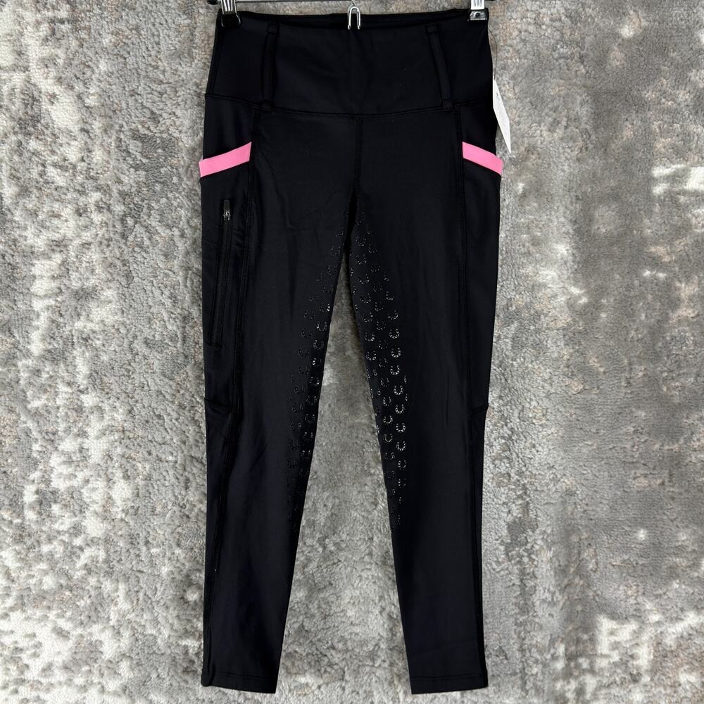 NEW Fitst4 Size M‎ Casual Leggings Stretch Pants Black Ankle Pull On NWT